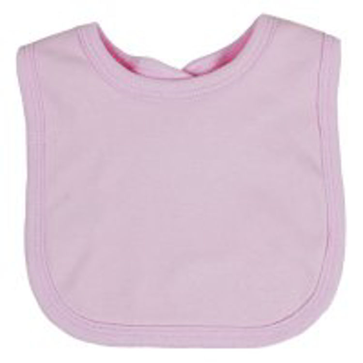 Picture of P5194 : PLAIN POP ON BIBS W/PEVA BACK – GIRLS PINK